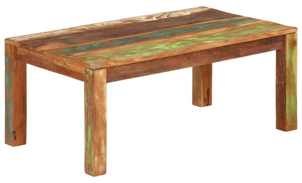 Dohányzóasztal 110x55x40 cm Tömör, újrahasznosított fa