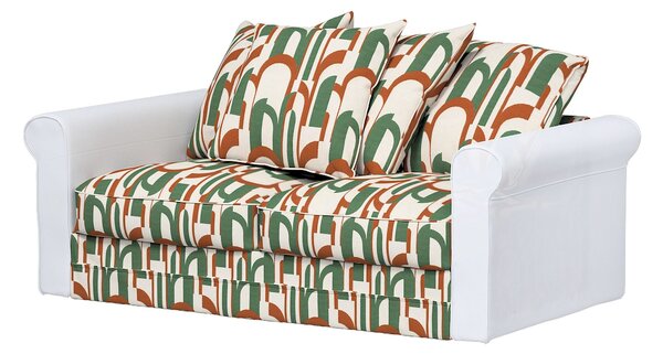 Huzat IKEA Grönlid 2 személyes, kihúzható kanapéra termék színe zöld szövet fonott, mintás