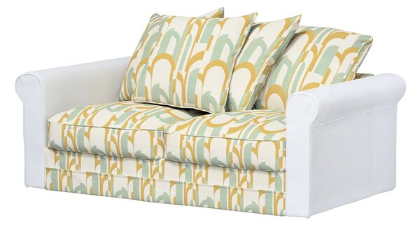 Huzat IKEA Grönlid 2 személyes, kihúzható kanapéra termék színe zöld szövet fonott, mintás