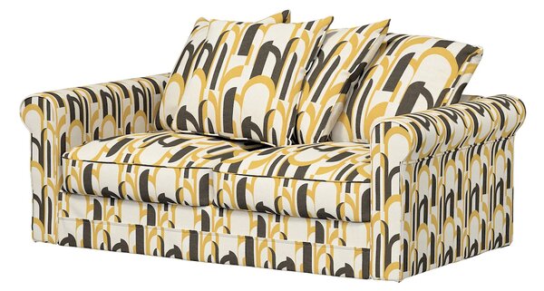 Huzat IKEA Grönlid 2 személyes, kihúzható kanapéra termék színe színes szövet fonott, mintás