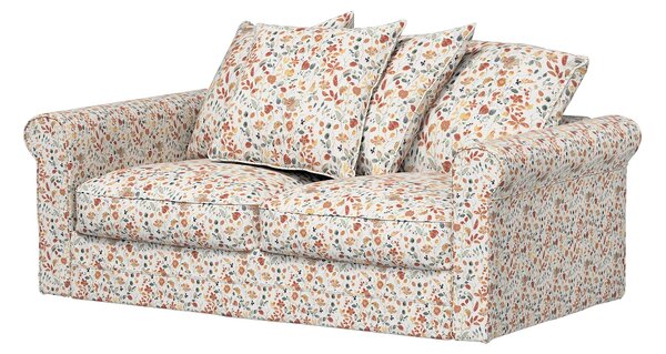 Huzat IKEA Grönlid 2 személyes, kihúzható kanapéra termék színe narancssárga szövet fonott, mintás
