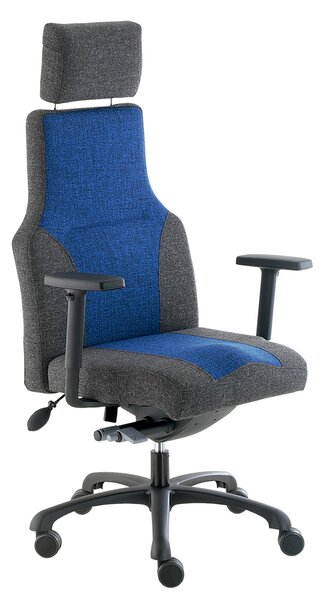Dafne irodai szék, szürke / kék