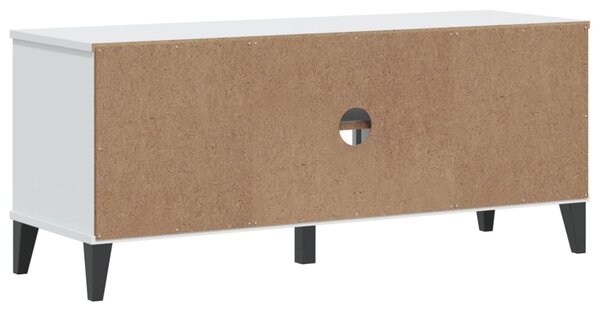 VIKEN fehér szerelt fa cipőtároló pad 106 x 35 x 45 cm