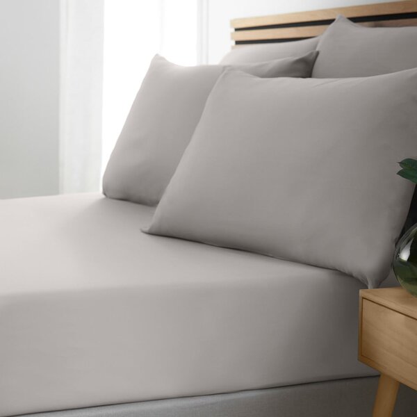Szürke gumis lepedő 90x190 cm So Soft Easy Iron – Catherine Lansfield