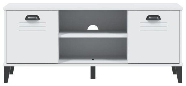 VIKEN fehér szerelt fa cipőtároló pad 106 x 35 x 45 cm