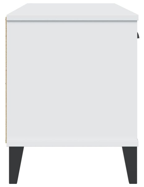 VIKEN fehér szerelt fa cipőtároló pad 106 x 35 x 45 cm