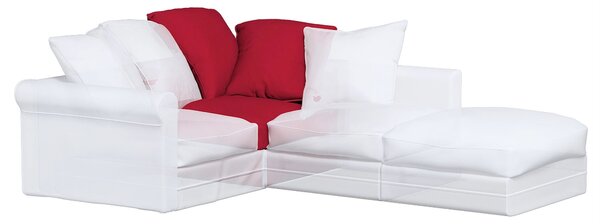 Grönlid sarokelem huzat – IKEA-kompatibilis termék színe piros szövet fonott
