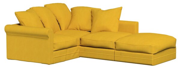 Grönlid sarokelem huzat – IKEA-kompatibilis termék színe sárga szövet fonott
