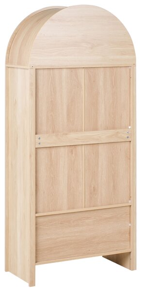 Üveges vitrin GLENWOOD 79 cm Világosbarna