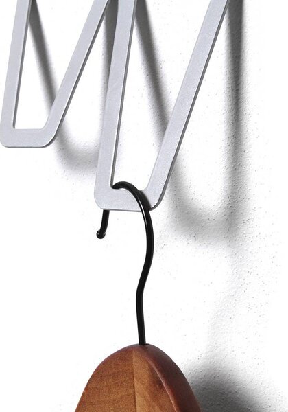 Design fali fogas dupla, szürke