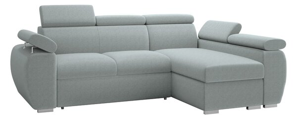 Sarokkanapé Columbus 132, Kárpit, 85x255x170cm, Fenyő
