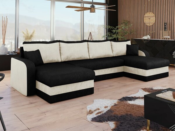 Sarokkanapé Comfivo Melissa IV, Kárpit, 80x304x140cm