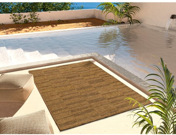 Barna kültéri szőnyeg 120x170 cm Guinea Natural – Universal