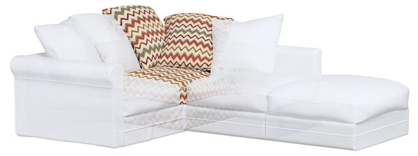 Grönlid sarokelem huzat – IKEA-kompatibilis termék színe színes szövet fonott, mintás