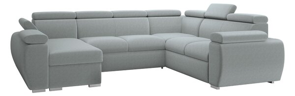 Sarokkanapé Columbus 134, Kárpit, 85x325x260cm, Fenyő