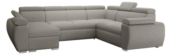 Sarokkanapé Columbus 214, Kárpit, 85x325x260cm, Fenyő