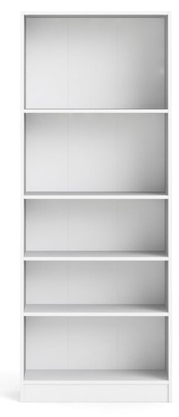 Basic fehér könyvespolc, 79 x 203 cm - Tvilum