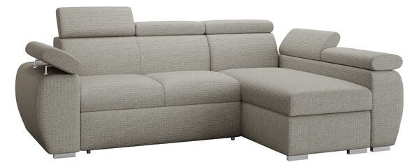 Sarokkanapé Columbus 132, Kárpit, 85x255x170cm, Fenyő