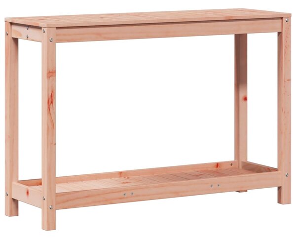 Tömör duglászfenyő ültetőasztal polccal 108 x 35 x 75 cm