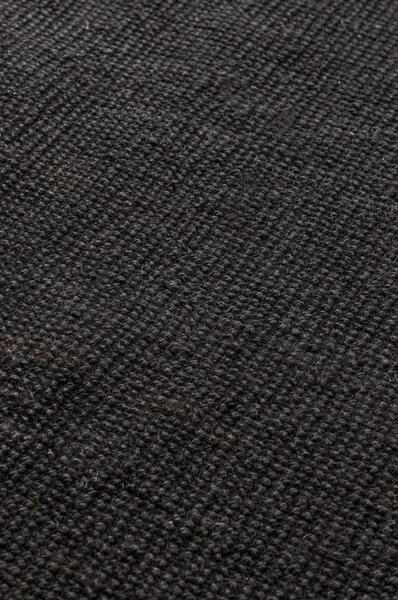 Fekete juta szőnyeg 190x280 cm Bouclé – Hanse Home