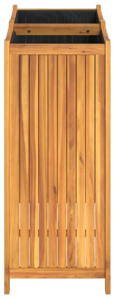 Tömör akácfa kerti virágtartó béléssel 84 x 42 x 100 cm