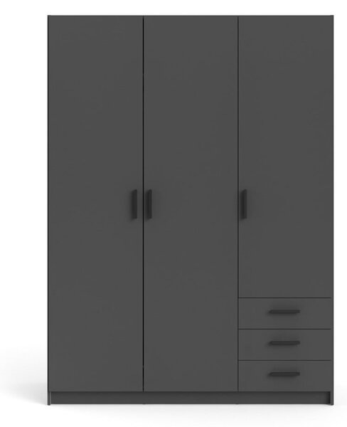Sprint fekete szekrény, 147 x 200 cm - Tvilum