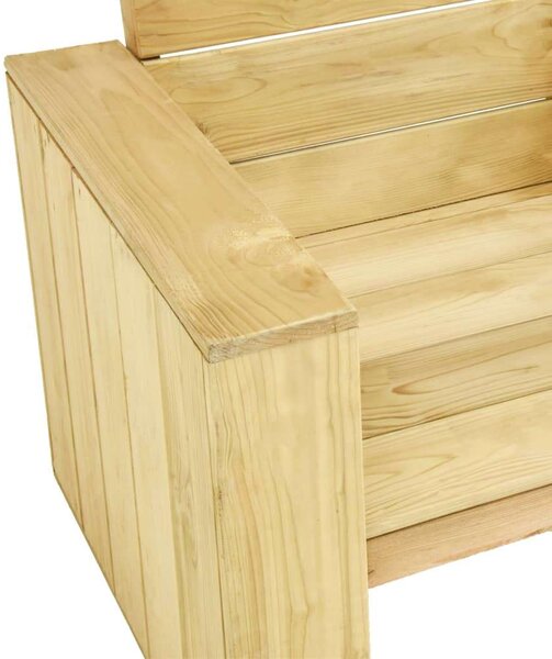 Vidék - Sarokpad - Impregnált Fenyőfa - 239cm