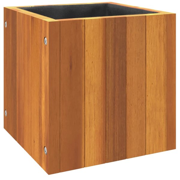 VidaXL tömör akácfa kerti virágtartó 25 x 25 x 25 cm