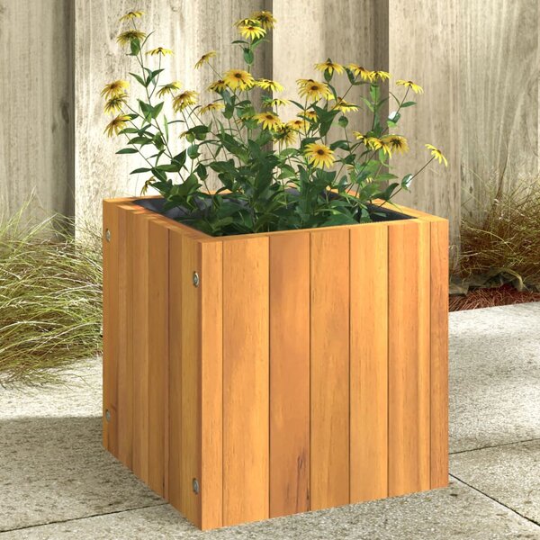 VidaXL tömör akácfa kerti virágtartó 25 x 25 x 25 cm