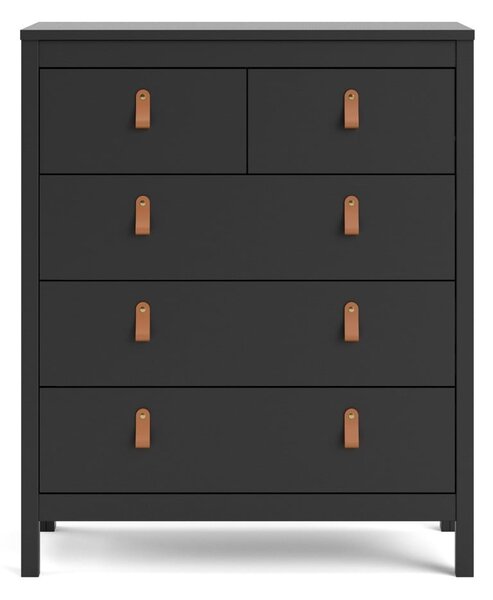 Fekete magas komód 82x99 cm Madrid – Tvilum