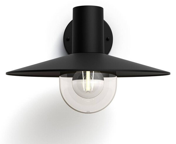 Philips myGarden Skua kültéri fali lámpa, Fekete, Alumínium, Modern