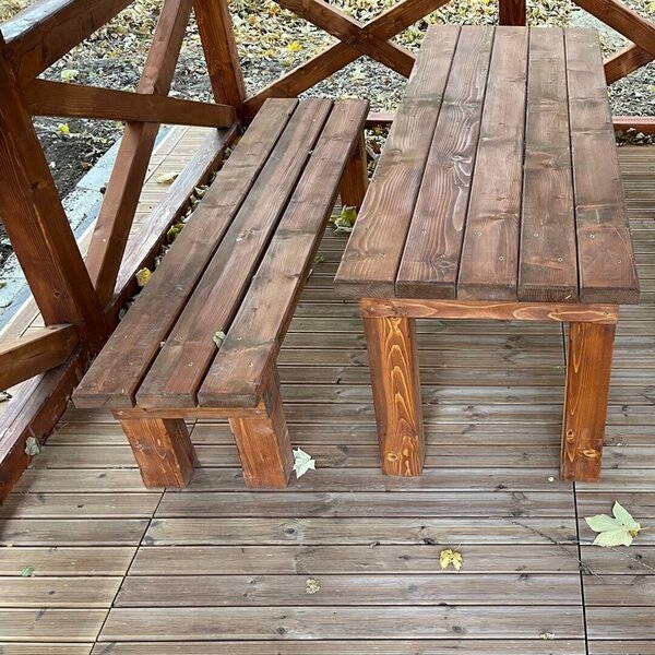 Fa rámpa Linea CombiWood 40 x 19,5 x 6,5 (nő), természetes fa