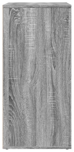 Szürke sonoma színű szerelt fa tálalószekrény 79 x 38 x 80 cm