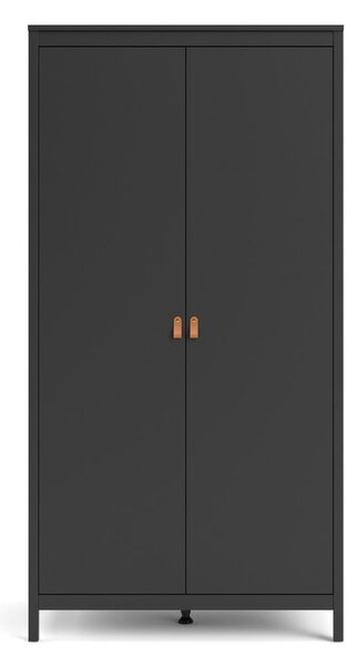 Madrid fekete ruhásszekrény, 102 x 199 cm - Tvilum
