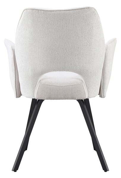 MAZZONI EXPORT TULIP Világos Beige (UF980-02 szövet) - MODERN KÁRPITOZOTT KARFÁS SZÉK NAPPALIBA/ÉTKEZŐBE/LOFT IRODÁBA