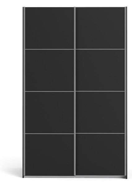 Verona fekete ruhásszekrény, 122 x 201,5 cm - Tvilum