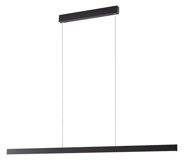 Függőlámpa Lucande, Mylosh, dimmable, Fekete, Étkező, Alumínium, Modern