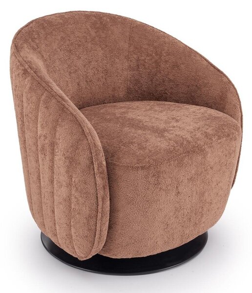 Fotel Houston 2128, Kárpit, 70x72x67cm, Barna, Fekete