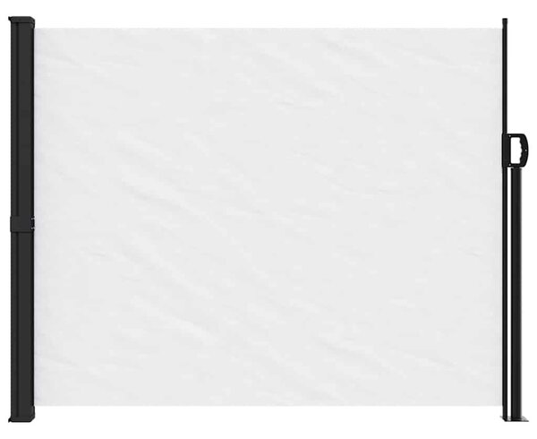 Fehér behúzható oldalsó napellenző 160 x 600 cm