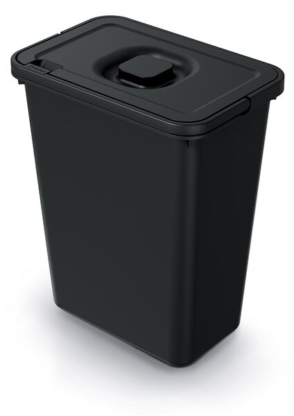 Függő szemetes, 10 l, fekete