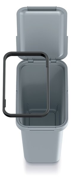 Függő szemetes, 12 l, szürke