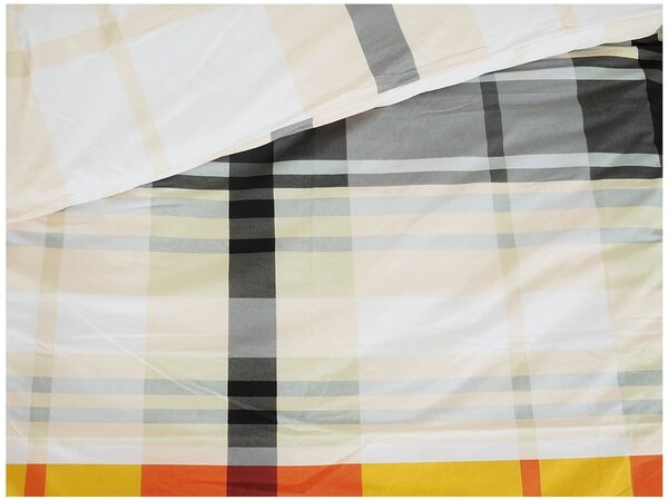 Renforcé pamut ágynemű ORANGE KUBE színes Ágyneműhuzat mérete: 70 x 90 cm | 140 x 200 cm