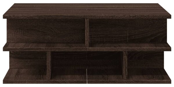 Barna tölgyszínű fatermék dohányzóasztal 70x70x29 cm