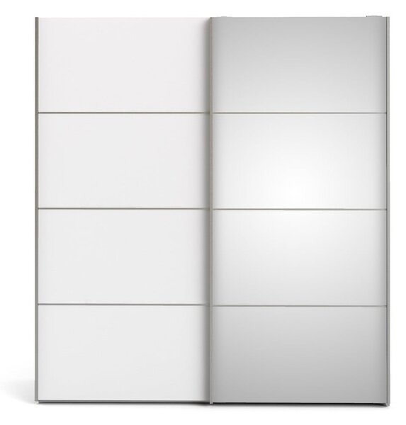 Verona fehér ruhásszekrény tükörrel, 182 x 201,5 cm - Tvilum