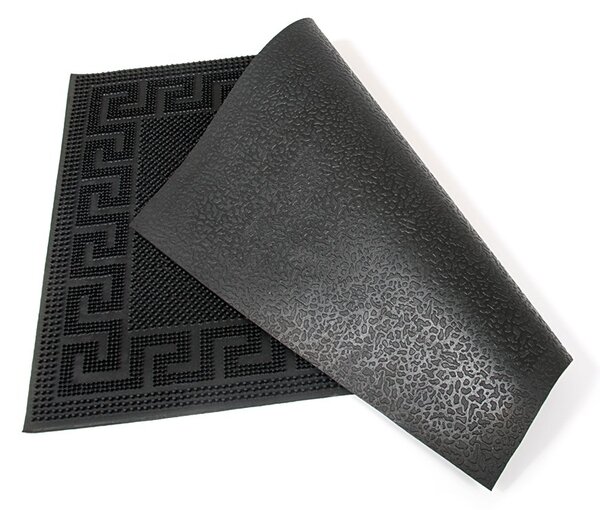 Gumi tisztítószőnyeg Pins Deco 40 x 60 x 0,8 cm, fekete