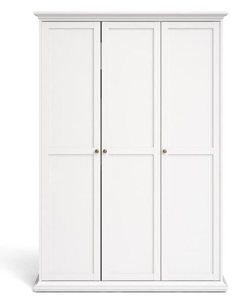 Paris fehér ruhásszekrény, 139 x 201 cm - Tvilum