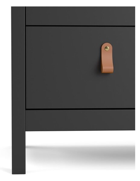 Fekete alacsony komód 82x80 cm Madrid – Tvilum