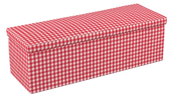 Tároló ládika termék színe piros szövet mintás