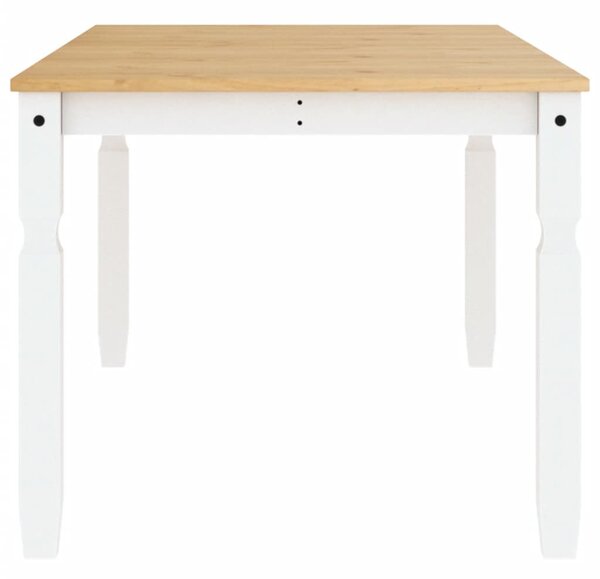 Corona fehér tömör fenyőfa ebédlőasztal 180 x 90 x 75 cm