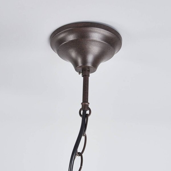 FARO BARCELONA Nautica függőlámpa Ø 26 cm, Barna / rozsda, fém
